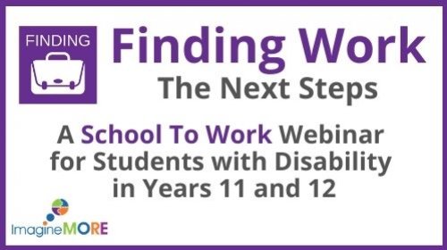 School to Work Webinar: Finding Work - The Next Steps