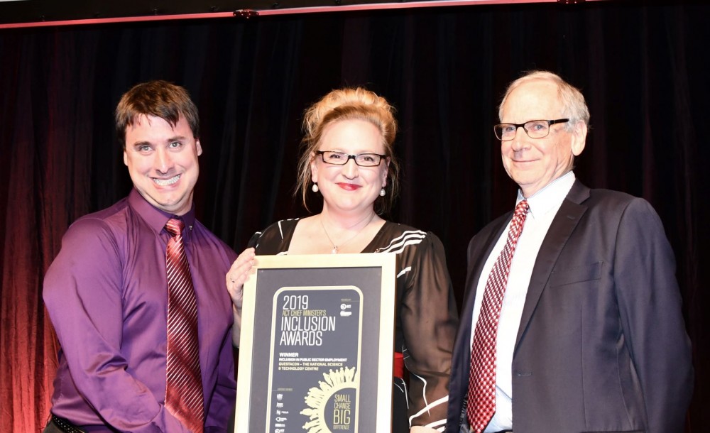 Questacon wins at the 2019 Chief Minister's Inclusion Awards