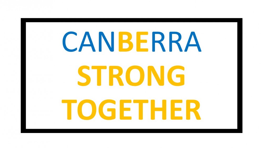 BE STRONG TOGETHER – www.covid19.act.gov.au